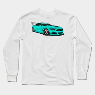 MUSTANG WIDEBODY TURQUOISE Long Sleeve T-Shirt